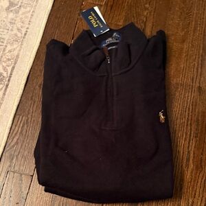 Polo by Ralph Lauren Men's Black Zip-Up Sweater